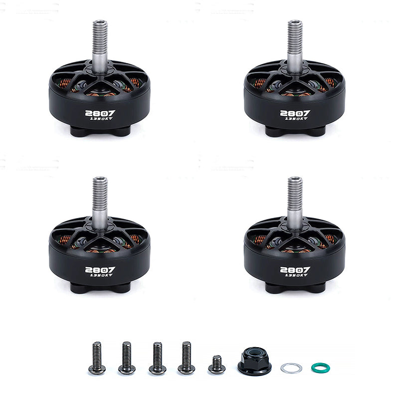 4PCS DIY Part 2807 1300KV 3-6S Brushless Motor for Mark7 FPV Freestyle 7inch Long Range RC FPV Racing